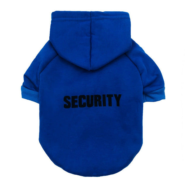 Security Cat Clothes Pet Cat Coats Jacket Hoodies For Cats Outfit Warm Pet Clothing Rabbit Animals Pet Costume