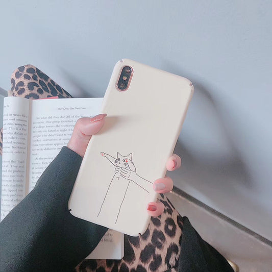 Cartoon Cat XS Max/XR Applicable Phone Case