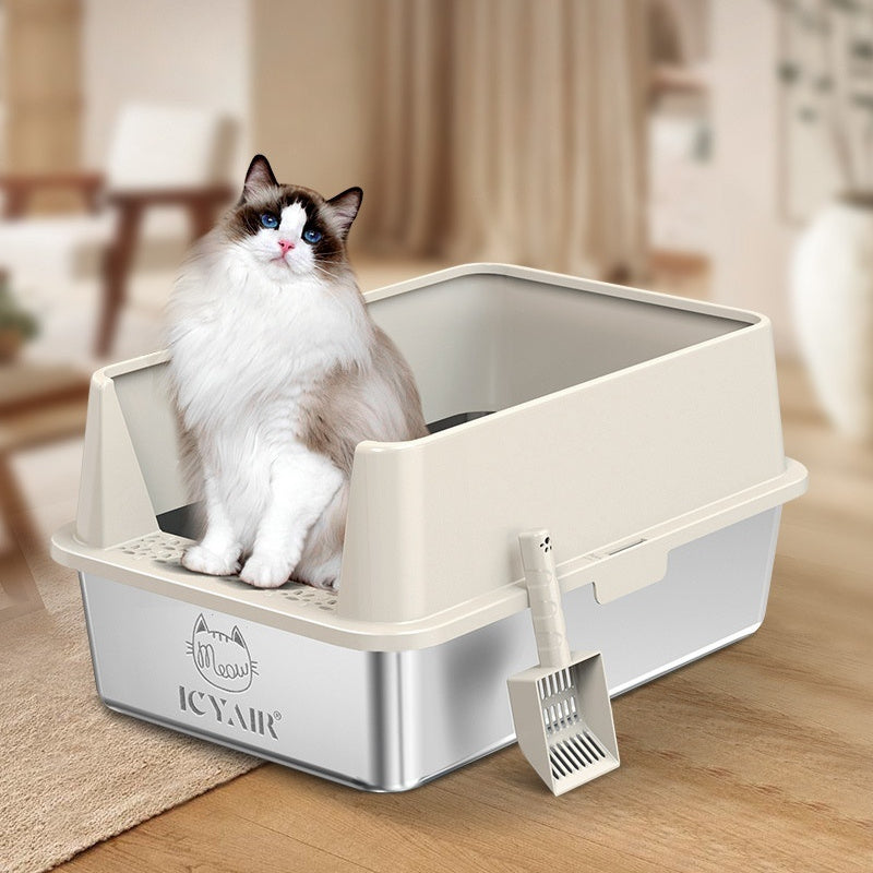 Stainless Steel Litter Box Oversized