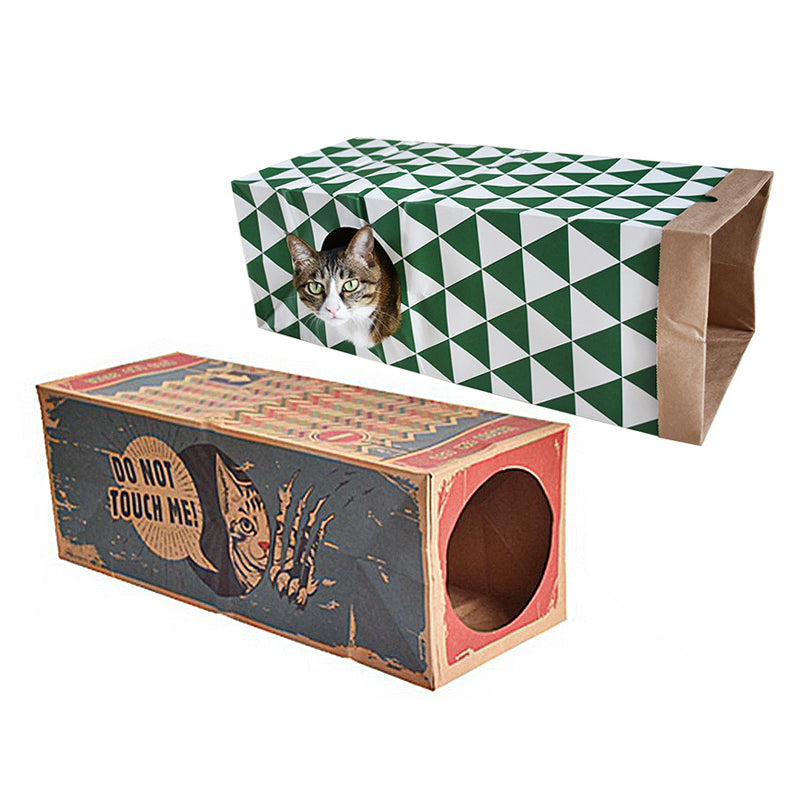 Kraft Paper Cat Nest Tent Cat Toy Tunnel