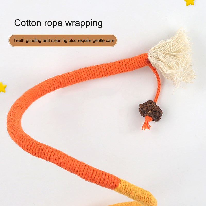 Cat Bite Rope Toy for Self pleasure Relieve Stress Grind Teeth Clean Teeth Cat Teasing Stick Supplies