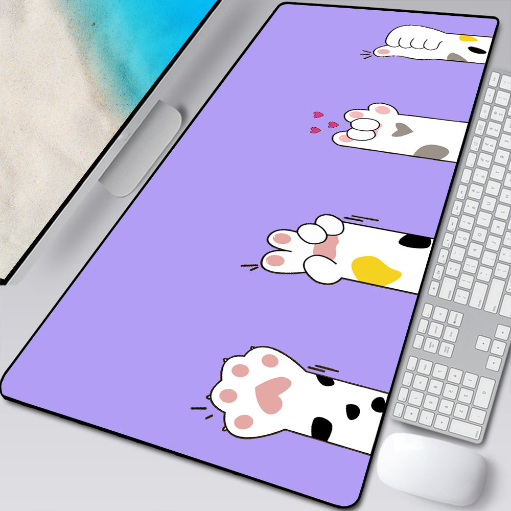 Large Cartoon Cat Paw Mouse Pad