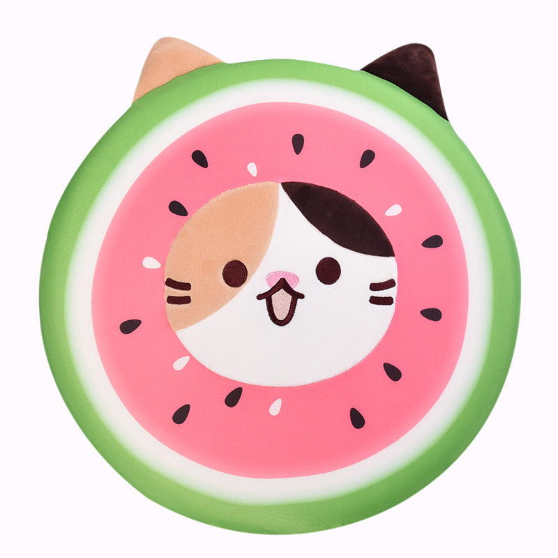 Cute Cat Cushion Office Home Round Memory Pad