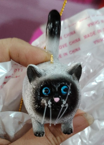 New Cute Cat Resin Crafts Decoration Pendant