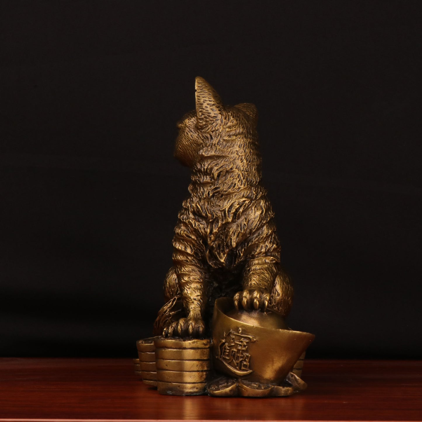 Pure Copper Cat IngotHome Office Ornaments