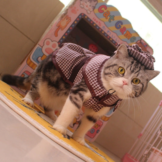 Detective Clothes Cloak Hat Suit Funny Cat Dog Clothes