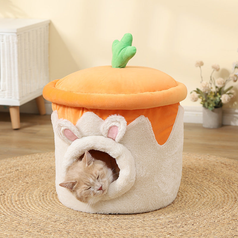 Cartoon Dual-purpose Milk Tea Cup Cat Litter Fully Enclosed