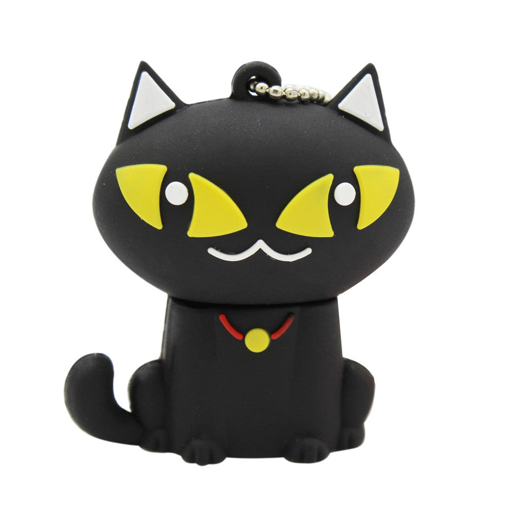 Cartoon mini coffee black cat USB disk