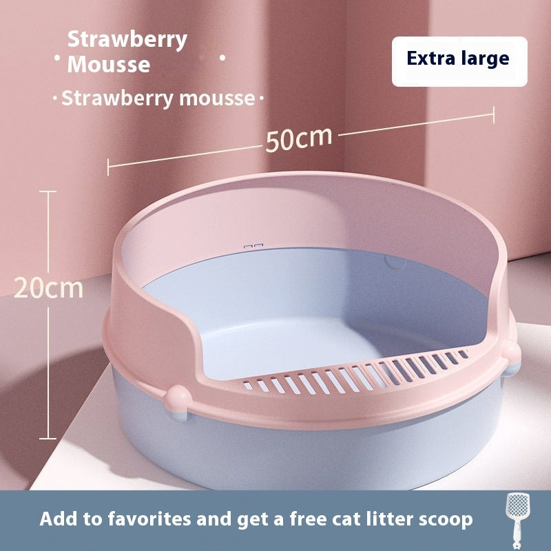 Anti-splash Semi Closed Litter Box