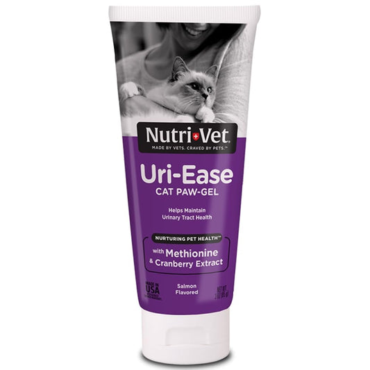 Nutri-Vet Uri-Ease Paw Gel for Cats |Helps Maintain Urinary Tract Health| Salmon Flavor | 3 ounces