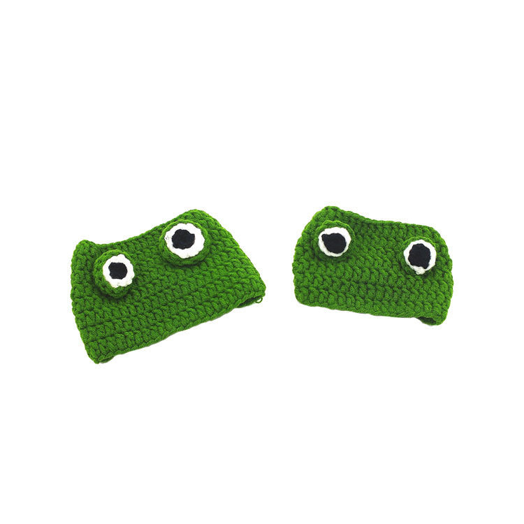 Cat Frog Styling Decorative Cap Casual Cotton Cap Pet Products Handmade Costume Festive Party Head Ornament