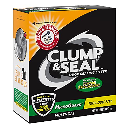 Arm & Hammer Clump & Seal MicroGuard Cat Litter, 28lb, 28 lb