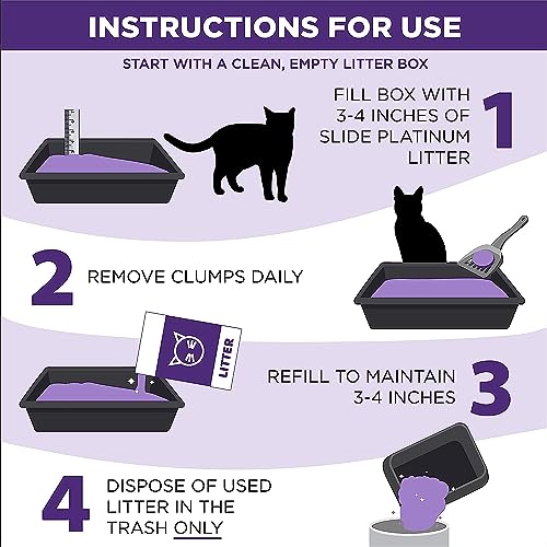 Arm Hammer SLIDE Platinum Multi-Cat Easy Clean-Up Clumping Cat Litter, 14 Days of Odor Control 18 lb