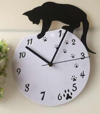 Funlife cat wall clock