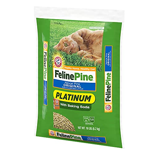 Feline Pine Platinum Non-Clumping Cat Litter 18lb.