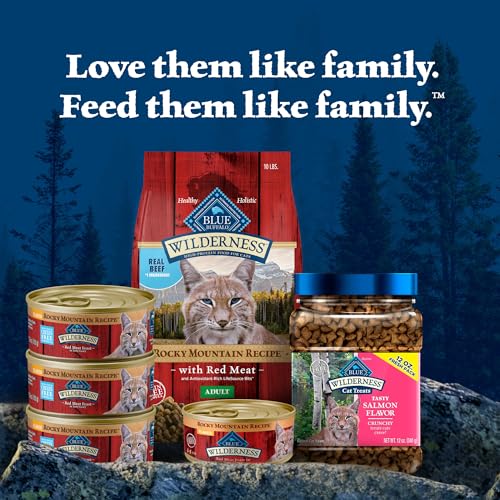 Blue Buffalo Wilderness Adult Dry Cat Food, Rocky Mountain Recipe, Chicken-Free & Grain-Free Recipe Made with Natural Ingredients, Red Meat, 10-lb Bag