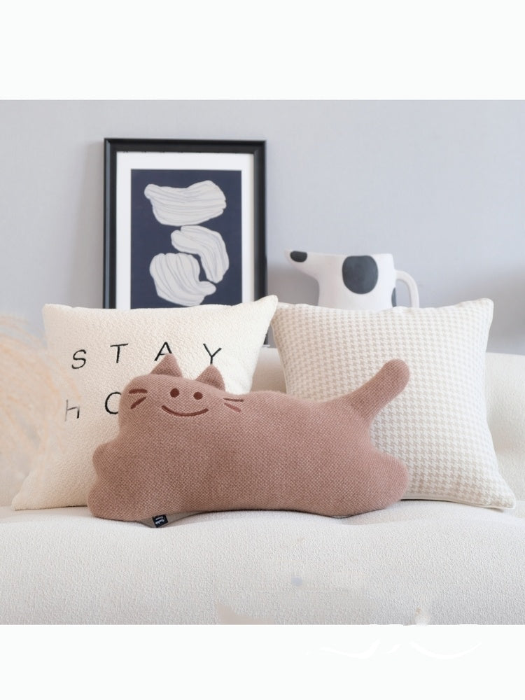 Pillow Living Room Sofa Pillow Cat Homestay