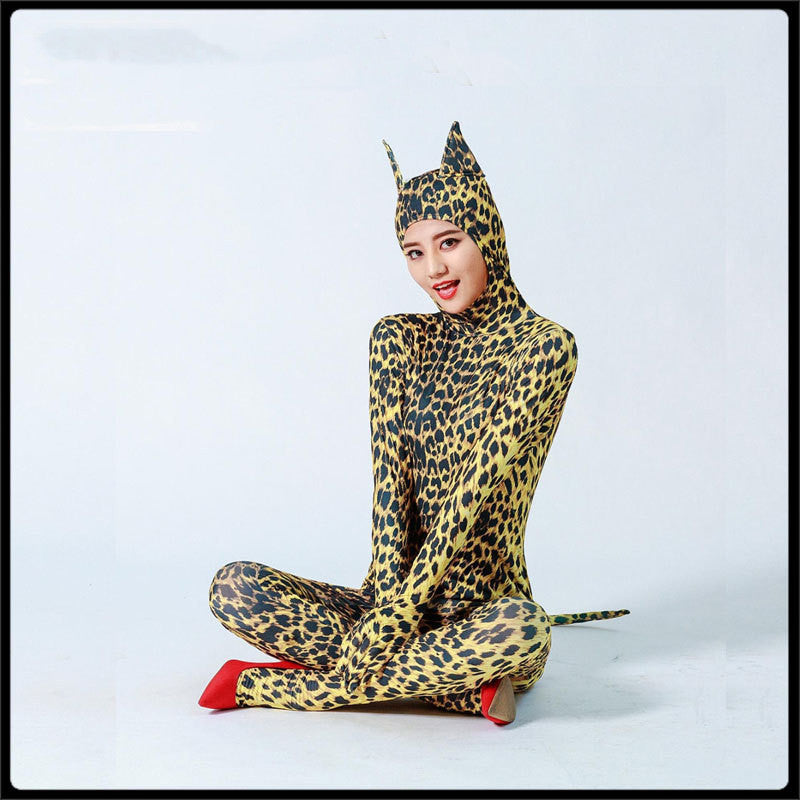 Leopard Night Cat Underwear Factory Direct Sales