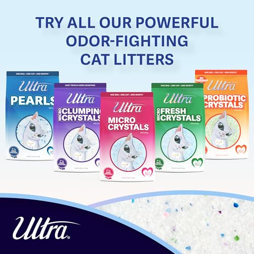 Ultra Clumping Micro Crystals Cat Litter - Dust Free, Soft on Paws, Fragrance Free - 5 Lbs.