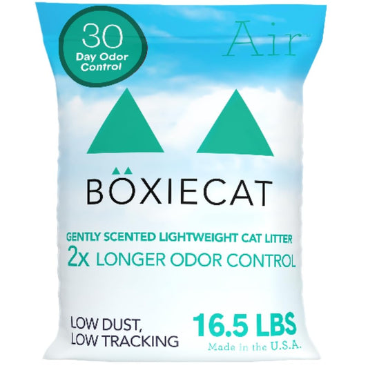 Boxie Gently Scented Cat Litter, Lightweight 30-Day Odor Control, Clumping, 16.5lb