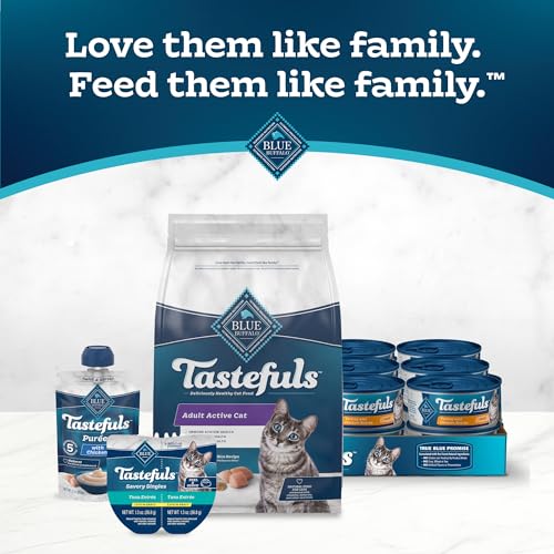 Blue Buffalo Tastefuls Natural Dry Food for Active Adult Cats, Chicken and Brown Rice Recipe, 7-lb. Bag