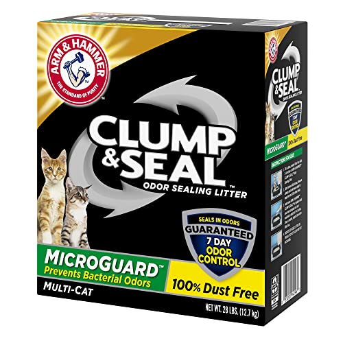 Arm & Hammer Clump & Seal MicroGuard Cat Litter, 28lb, 28 lb