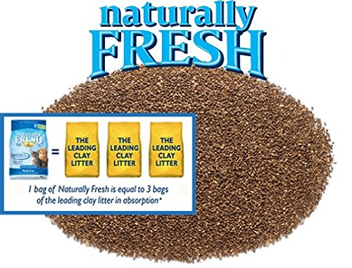 Naturally Fresh Cat Litter Made From Walnut Shells, 1-2 Cats, Unscented, Upcycled, Easy Scooping, Sustainable, 26 Lbs