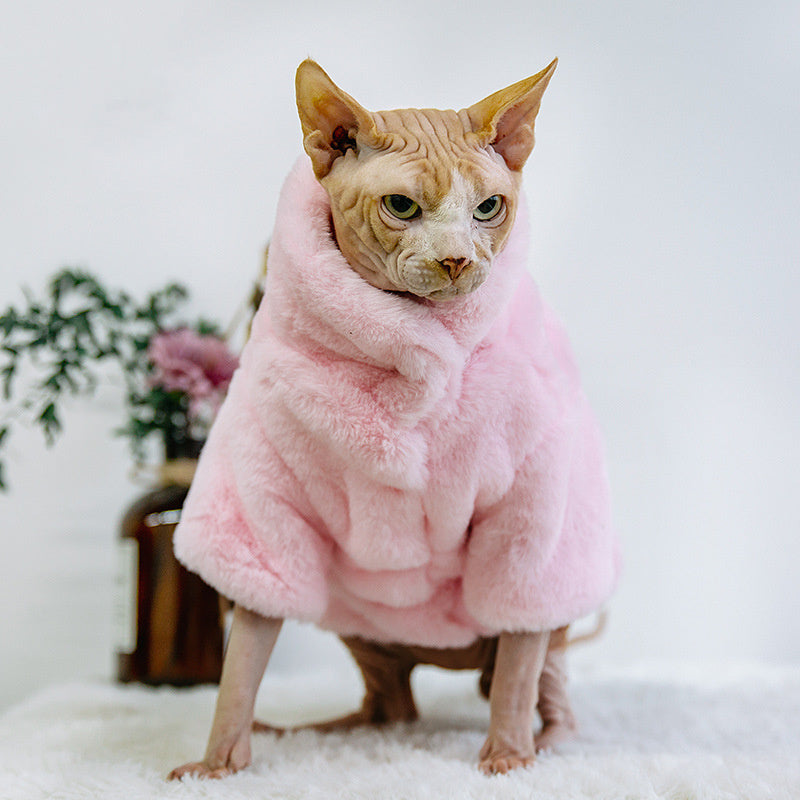 Hairless Cat Clothes For Autumn And Winter Are Thickened And Velvet