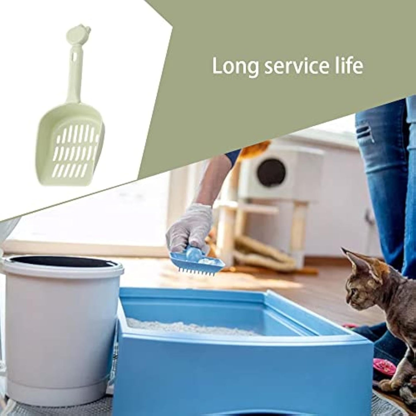 Pet Spreading Scoops - Durable Plastic Cat Litter Shovels For Easy Cleaning And Odor Control