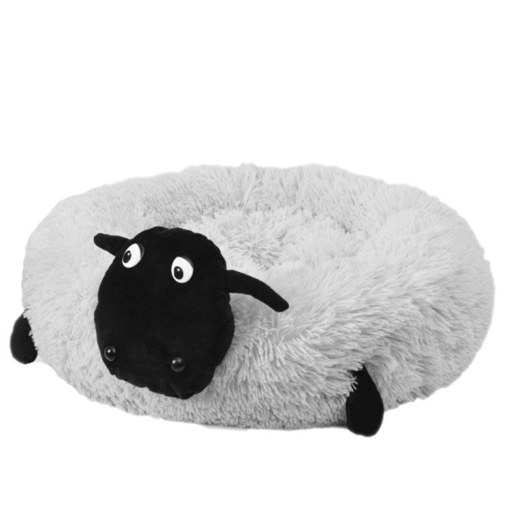 Sheep head round cat litter pad