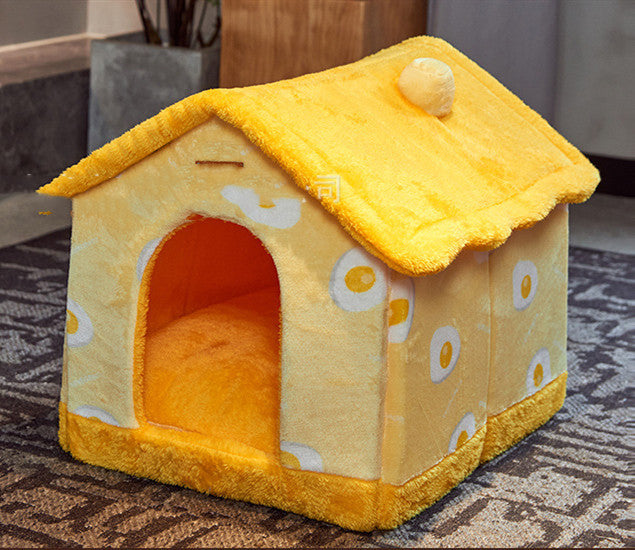 Removable And Washable Small Dog Teddy Cat Litter Closed Dog House