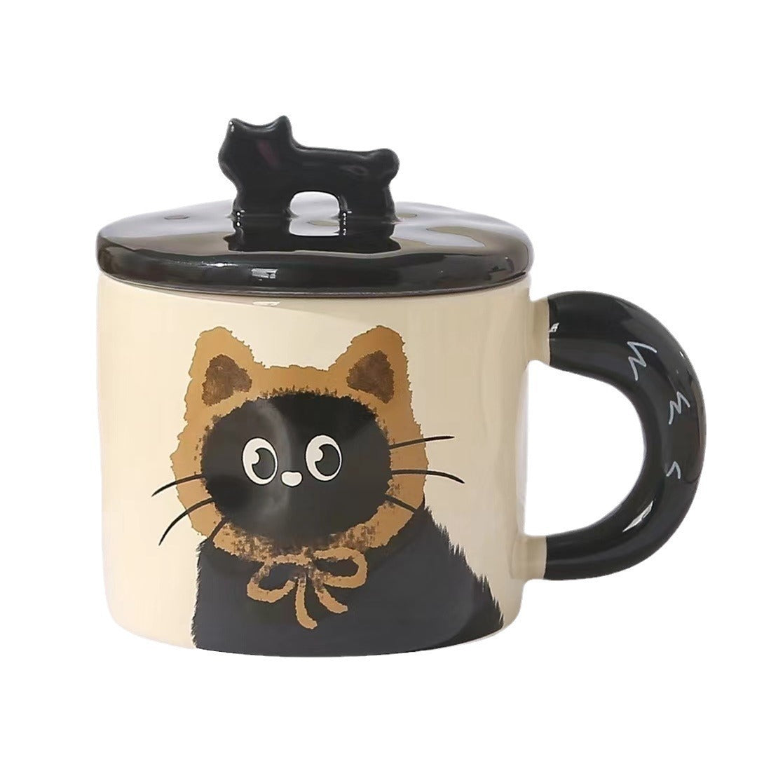 Creative Statement Cat Mug With Lid