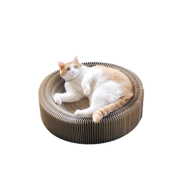 Creative accordion cat scratching board pet supplies decompression grinding claws corrugated paper cat specific