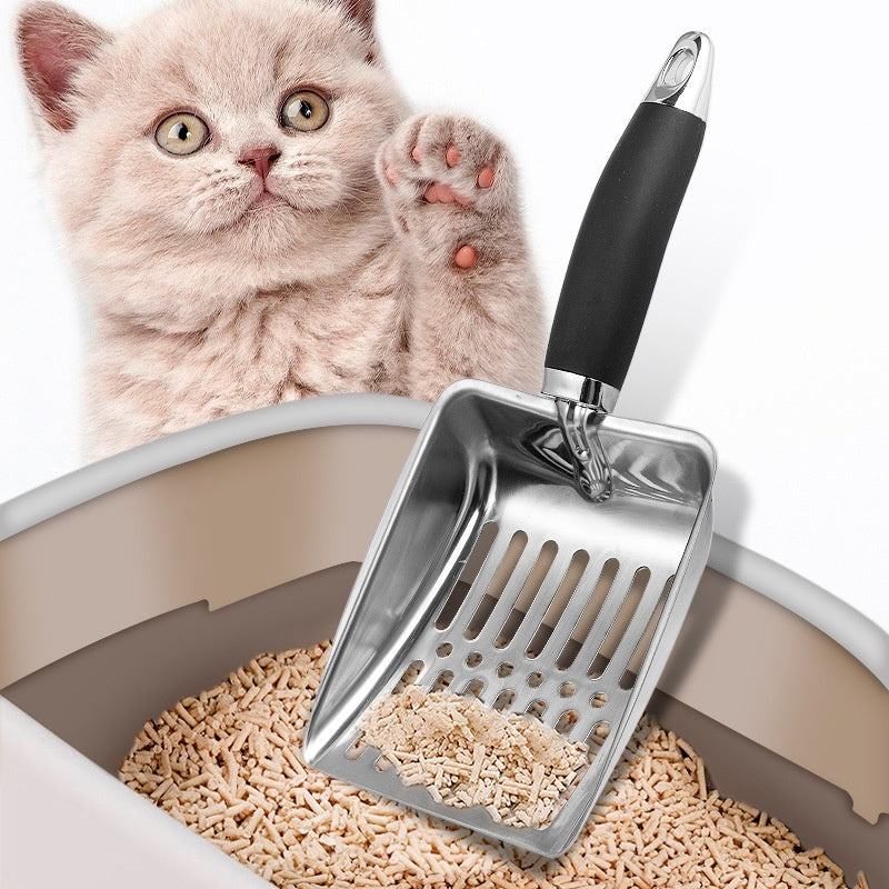 Stainless Steel Metal Cat Litter Scoop Large Pet Shovel