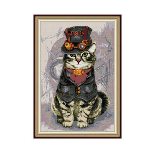 Cute cat cross stitch