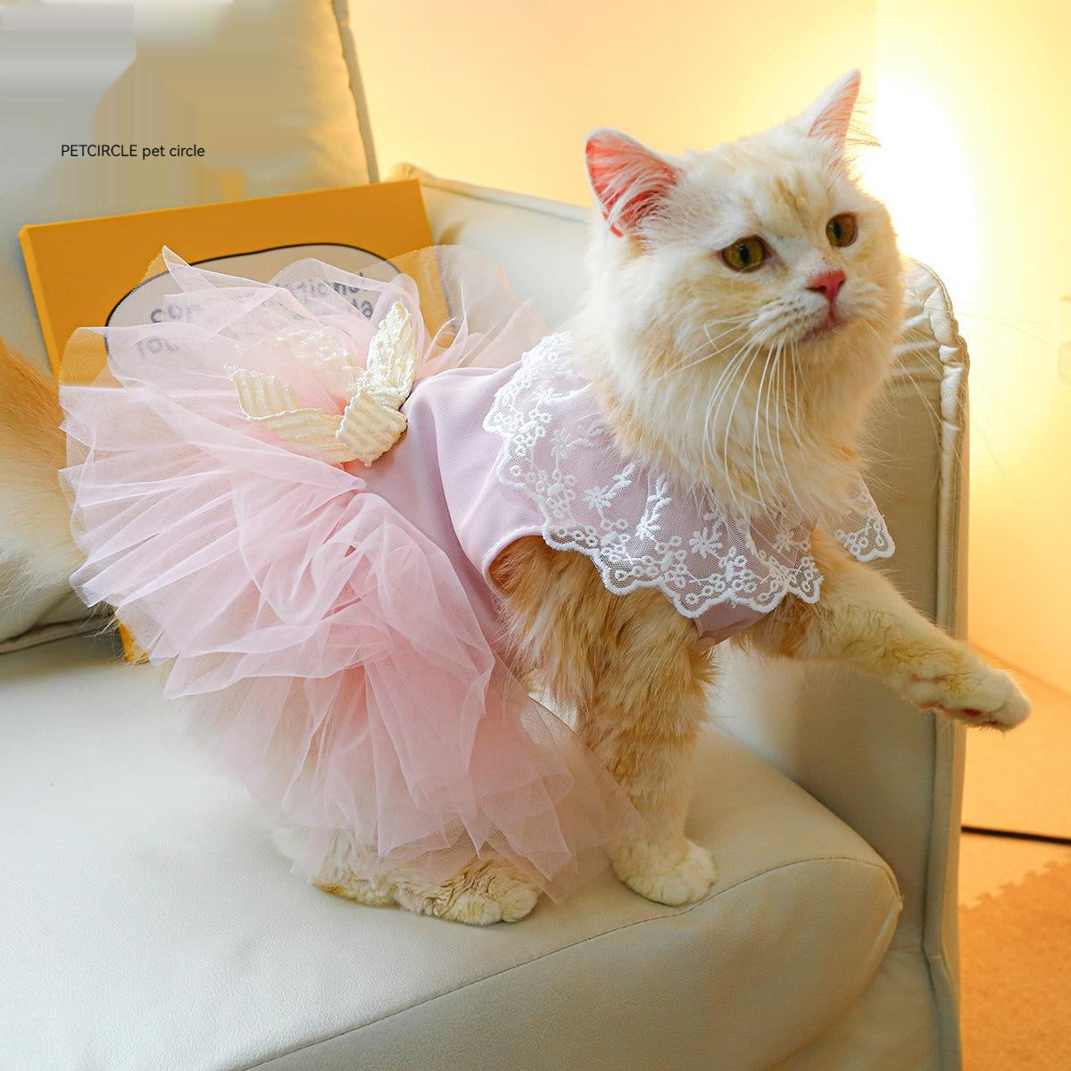 Pet Clothing Cat Clothes Lace Cat