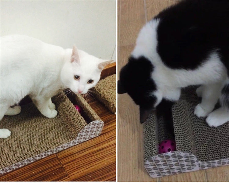 Cat toy corrugating paper claw grinder