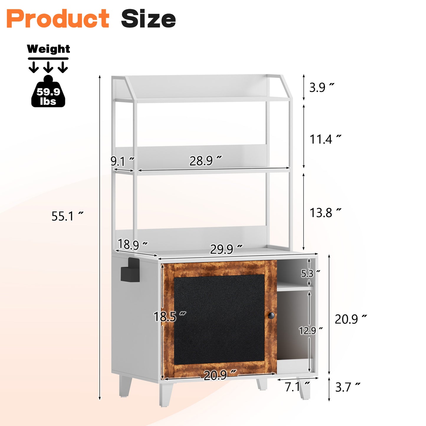 Graffiti with 2 storage racks and 1 door cat litter box shell, hidden cat litter box with rack shell furniture white