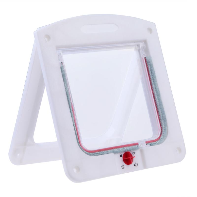 Lockable Cat Flap Door Kitten Dog Pet Lock Suitable for Any Wall or Door