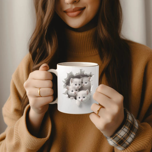 Cat Hollow Wall Ceramic Coffee Mug