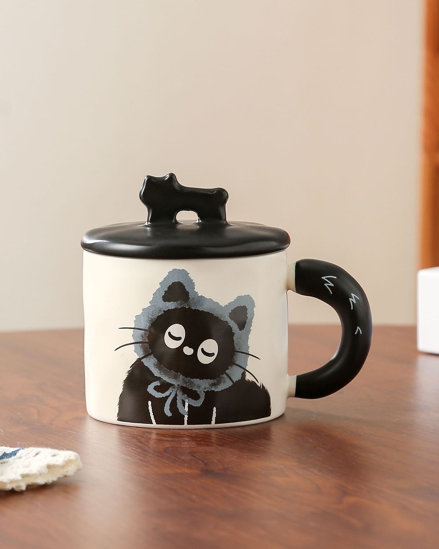 Creative Statement Cat Mug With Lid