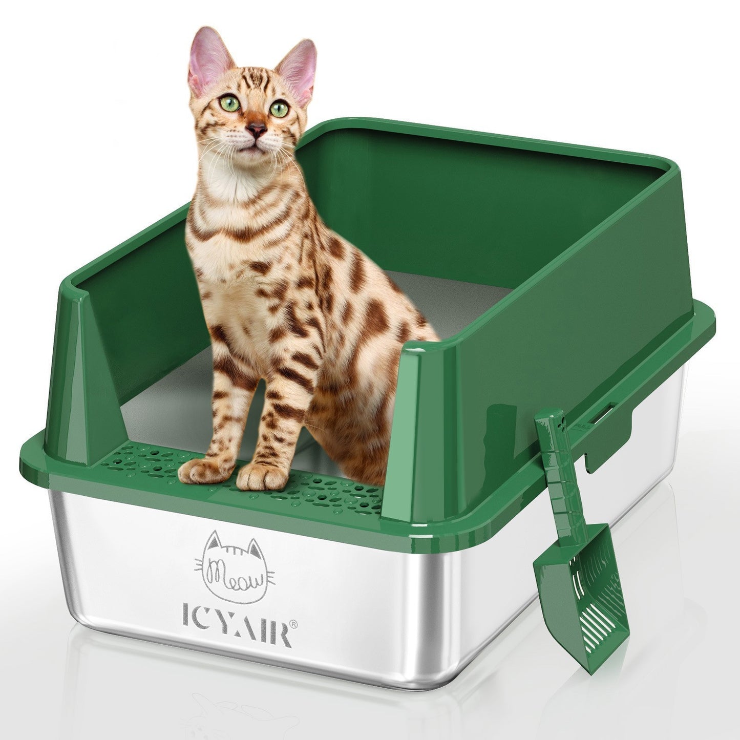 Stainless Steel Litter Box Oversized