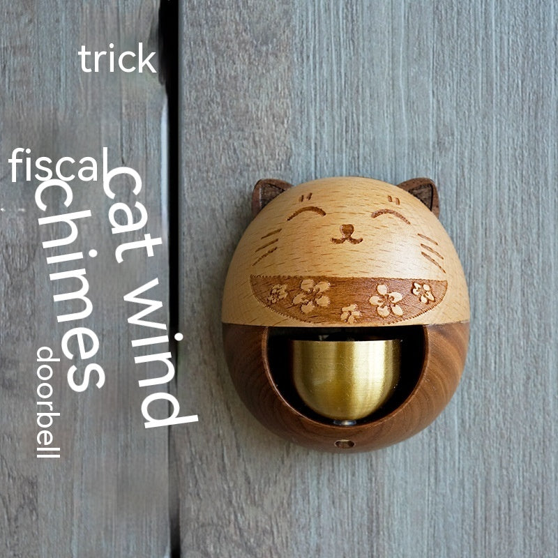 Door-suction Wind Chimes Lucky Cat Doorbell