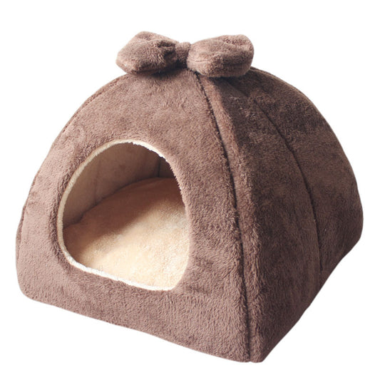 Cat Litter Winter Enclosed Warm Cat Villa Internet Celebrity Kennel Teddy Deerhound Chihuahua Yurt Pet Litter