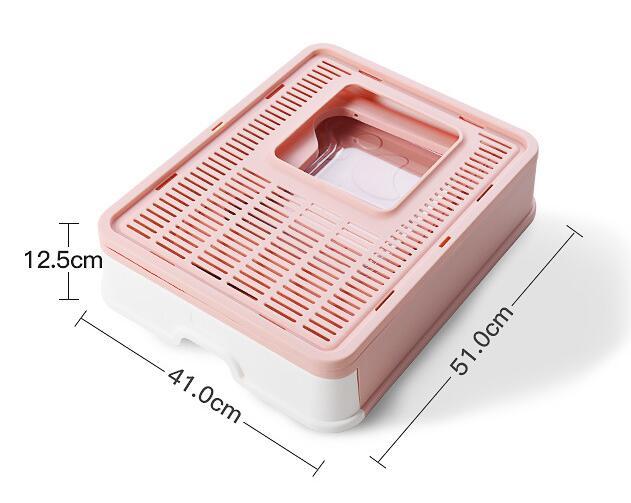 Fully Enclosed Odor-proof Drawer Foldable Cat Litter Basin