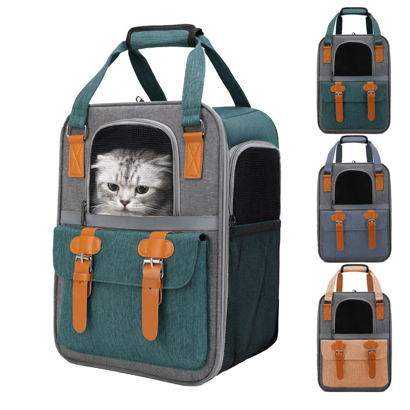 Outdoor Portable Backpack Portable Folding Breathable Cat Pet Dog Bag