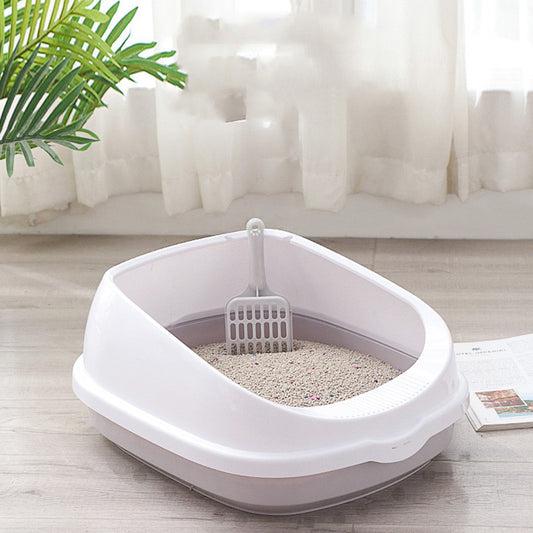 Cat Litter Box Semi-enclosed Oversized Splash-proof Cat Cage Can Be Placed In The Cat Toilet Small Kitten  Deodorant