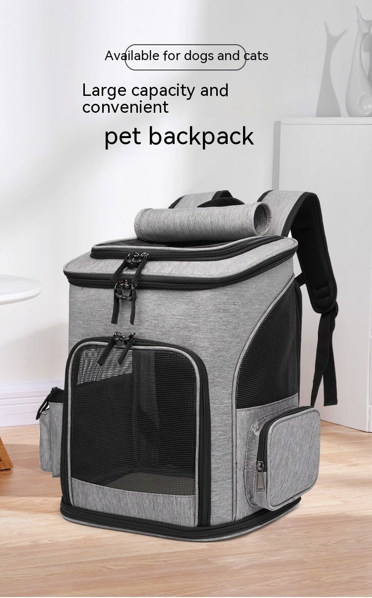 Extendable Pet Bag Large Capacity Dog Bag Portable Cat Backpack Foldable Cat Bag