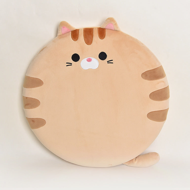 Cute Cat Cushion Office Home Round Memory Pad