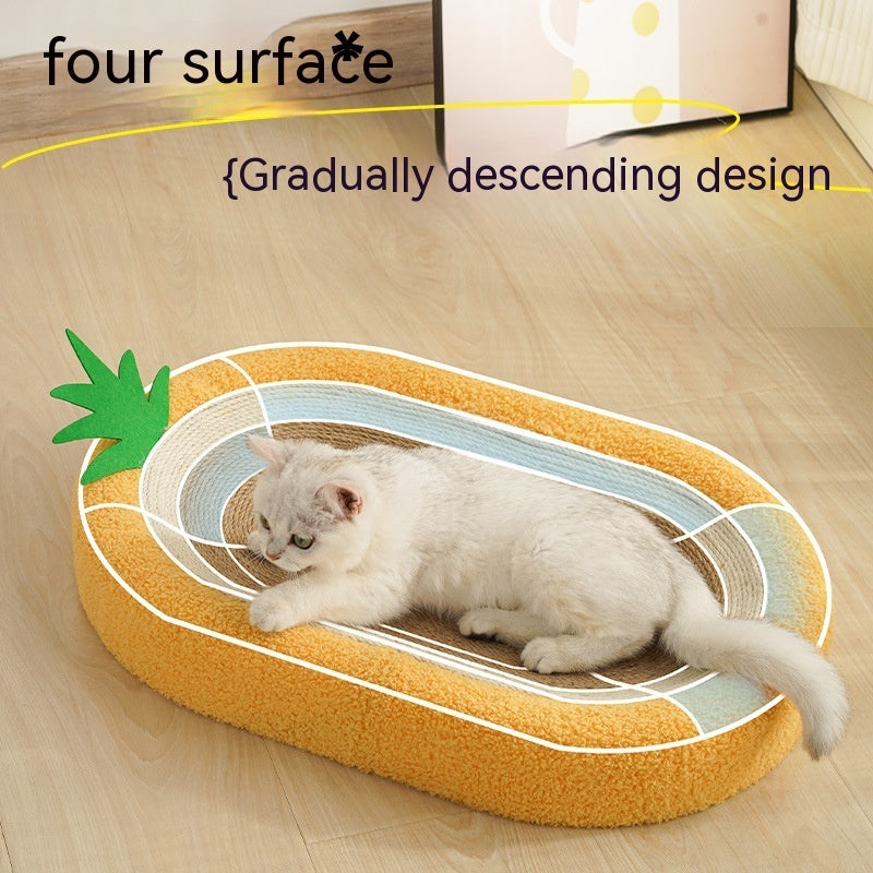 Cat Scratch Board Nest Sisal Wear-resistant Non-chip Round Grinding Claw Toy